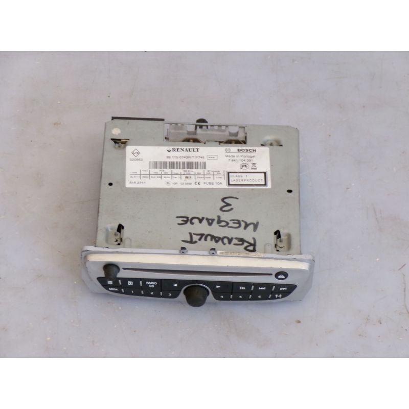Autoradio stereo originale Renault Megane 3 2012 cod 281151029R - 281151029R - DS1-1781012551054