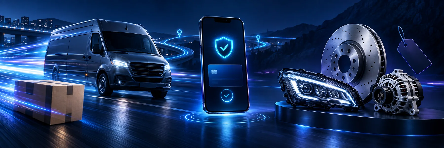 Spedizione, pagamento protetto e ricambi auto